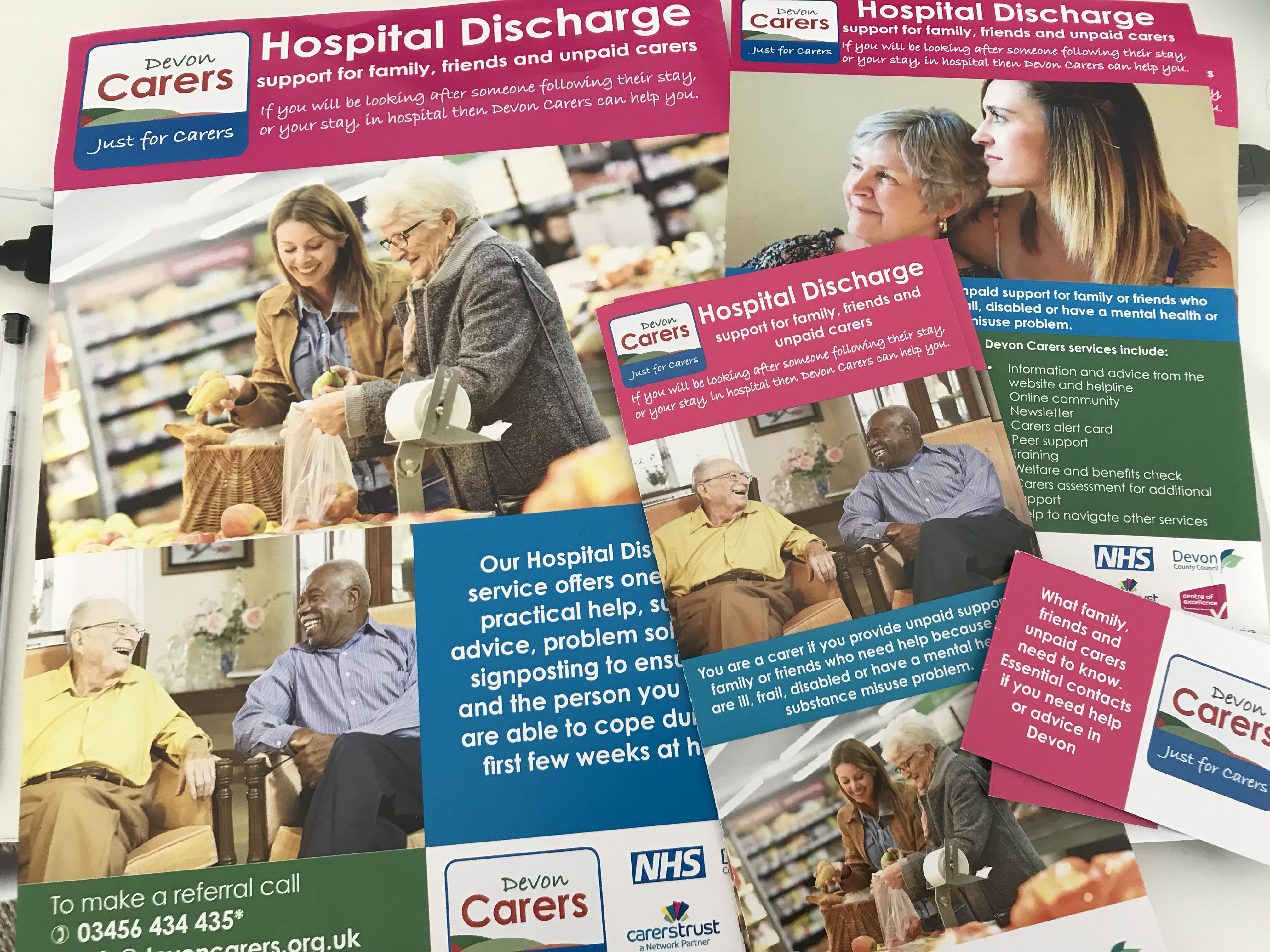 Devon Carers Hospital Discharge Literature