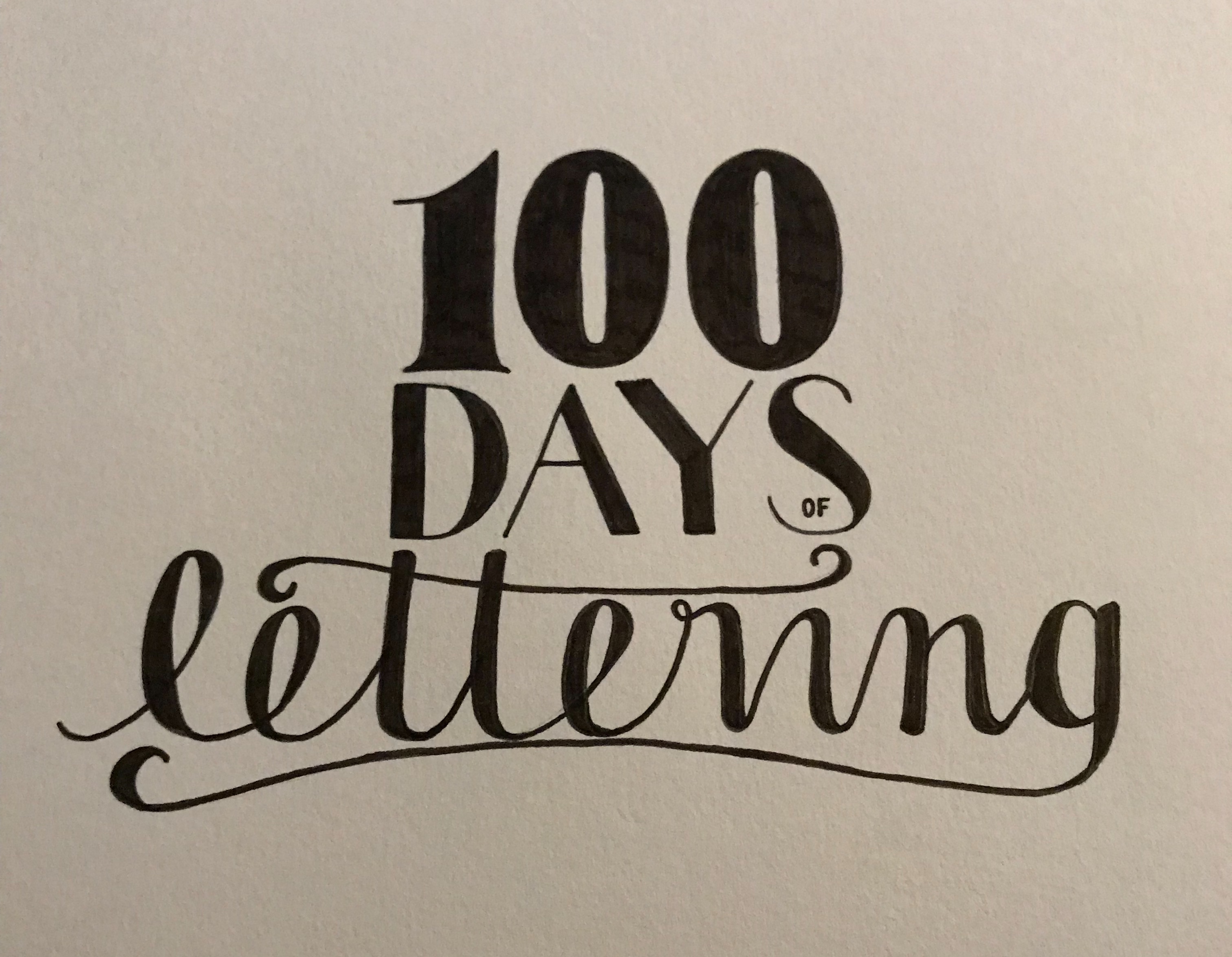 100 days of lettering